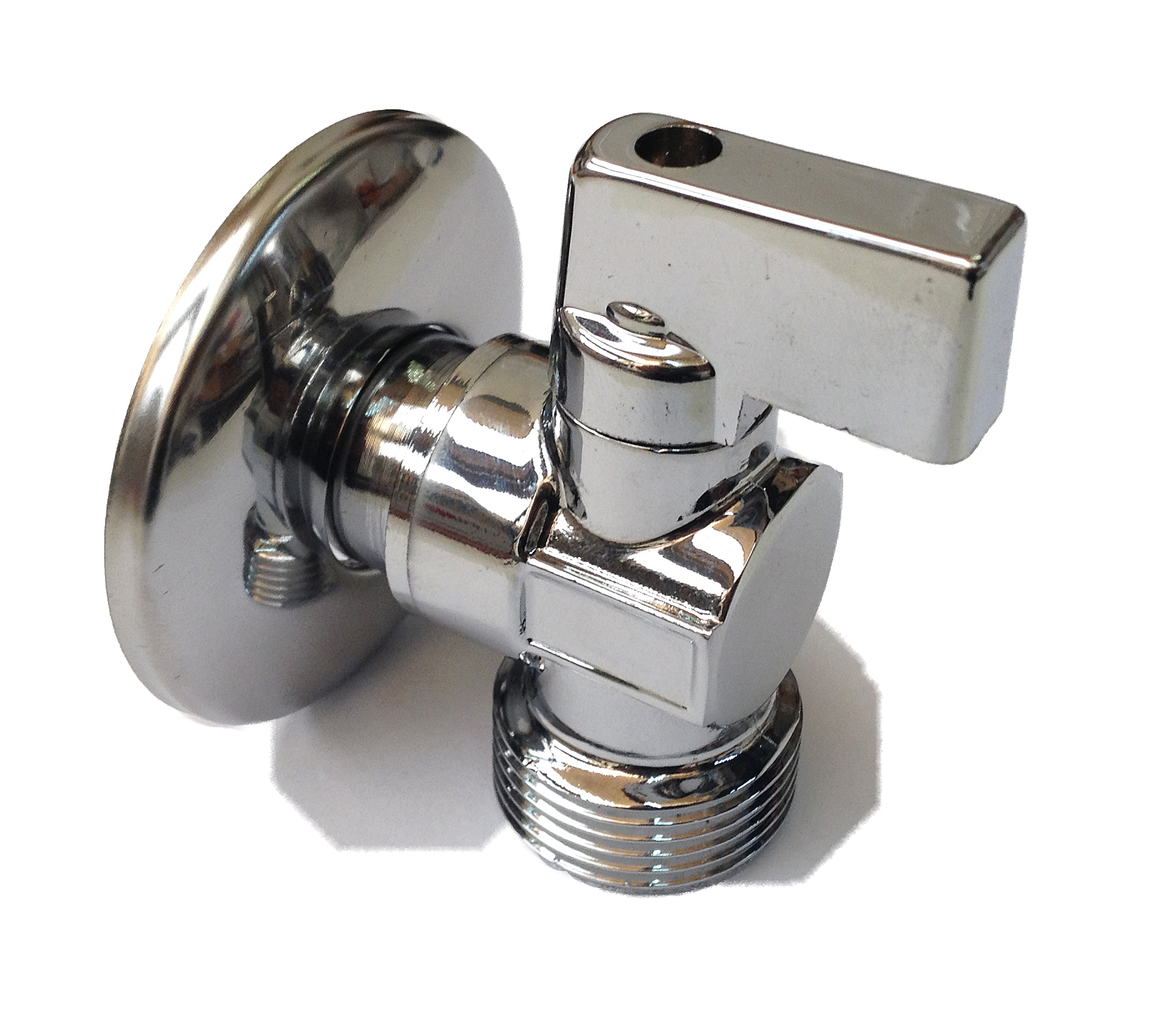 Single Chromed Cut-off Valve 1/2Mx3/4M