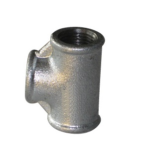 Malleable Iron Reducing Tee 3/4Fx4/4Fx3/4F Nickel