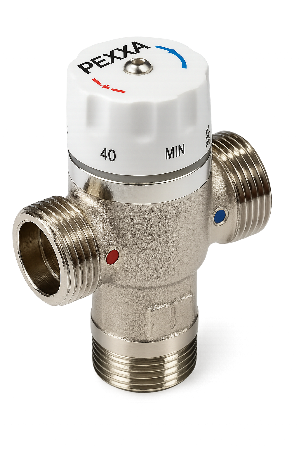 PexxaFloor Vanne 3-voies thermostatique 4/4M x 4/4M x 4/4M