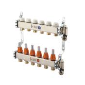 Begetube SS Manifold set 1"FxF with flowmeter 3/4EK for 5 loops