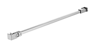 Extensible fastening bar 65-120 cm square