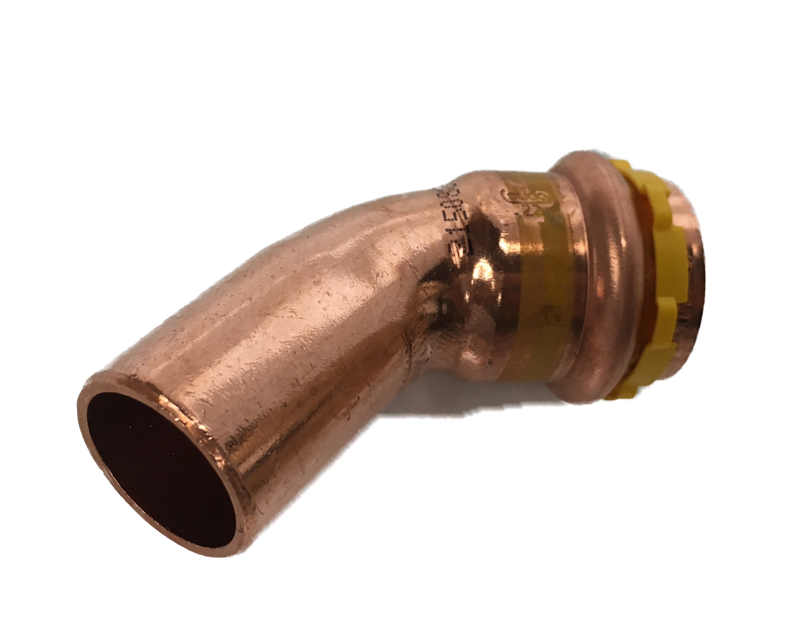 Copper Sudopress Press 45°Bend for GAS 18x18 V-profile 