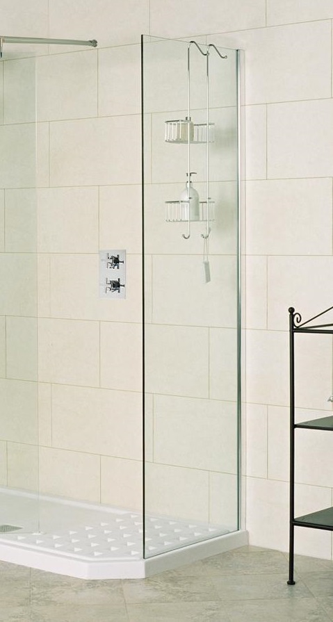 Showerwall 28cm H2000 8mm Fixed