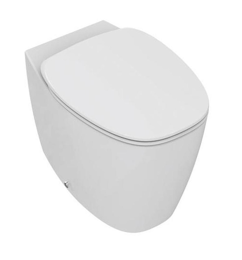 Cuvette WC à poser sur bâti mural avec abattant T330001