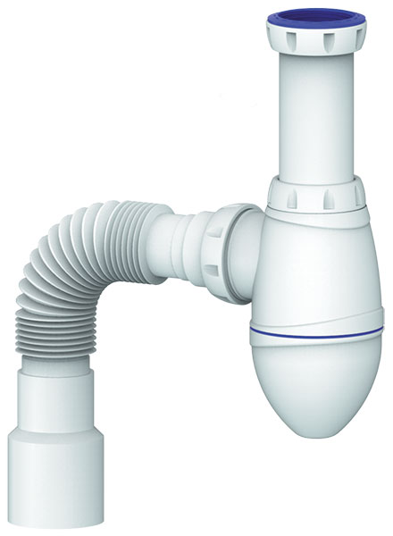 Bottle trap 6/4" flexible hose 40/50