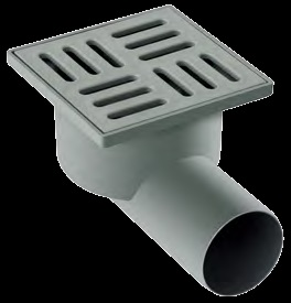 Floor trap PVC 10 x10 Horizontal 50 mm
