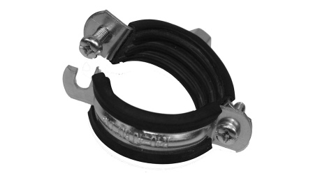 Single PRO Pipe clamp M8 3/8" 15-19 met rubber