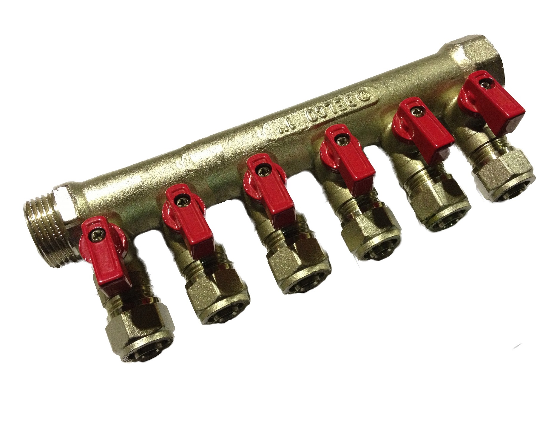 Forged Manifold 4/4 MxF 6 ways Red