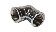 Brass Elbow 3/8F x 3/8F Chromed