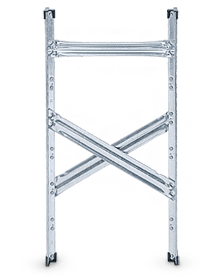 Ladder voor galvaniseerd Rek H1972 x P400 mm