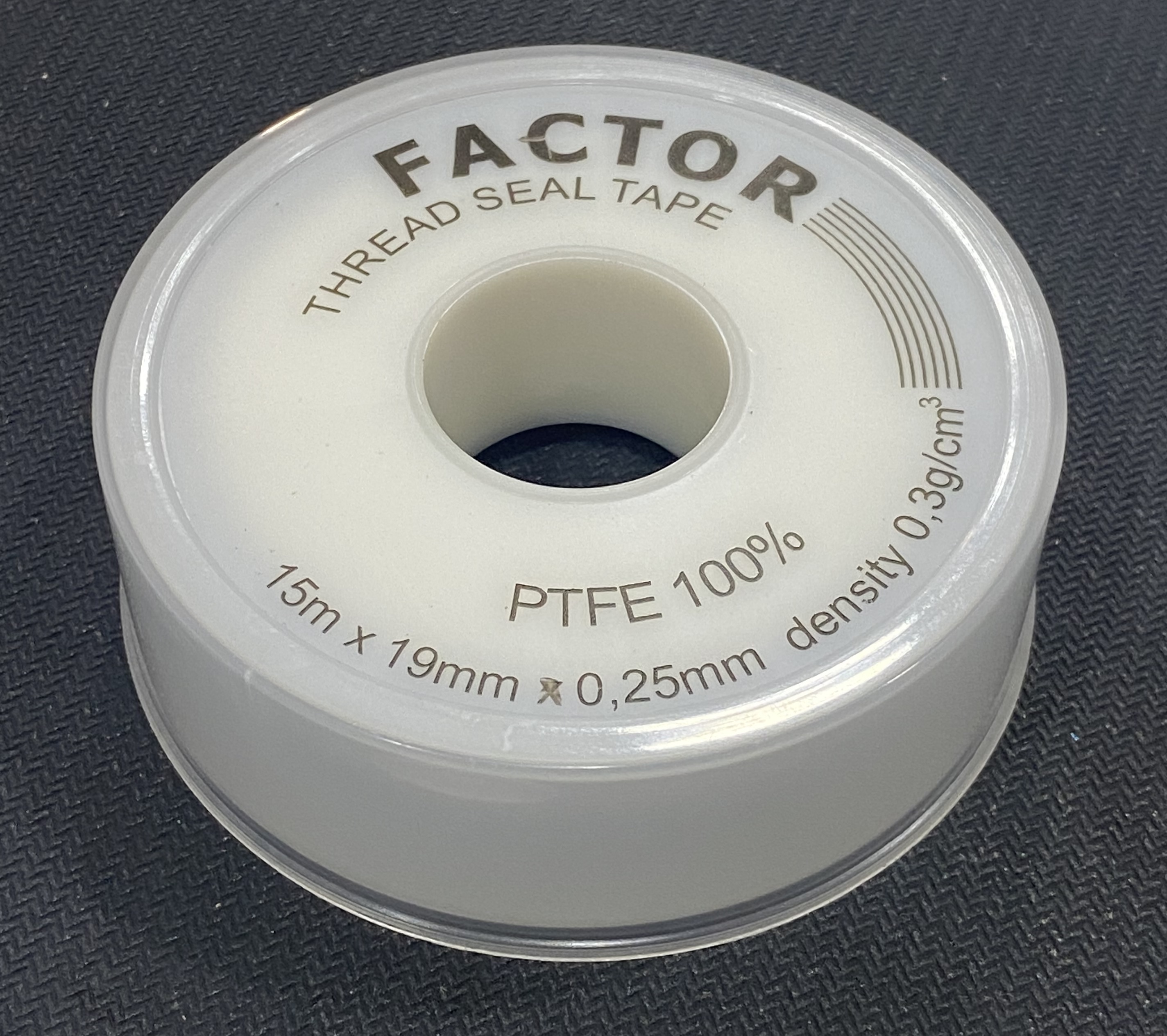 Teflon Tape 15m x 19mm x 0.25mm 100% PTFE