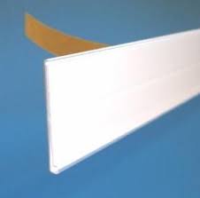 Sticker holder to glue - White - L100 x 4cm