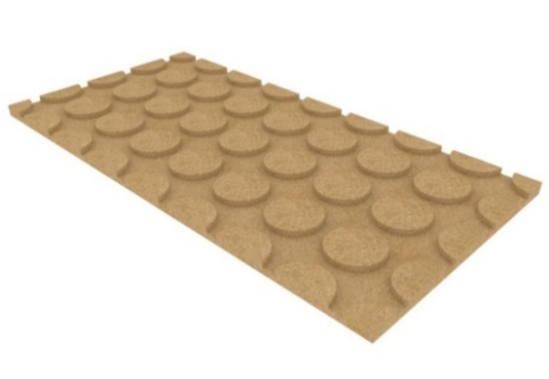 PexxaFloor Wood panel 1200x600x24 cc200 pipe 16/17 Return