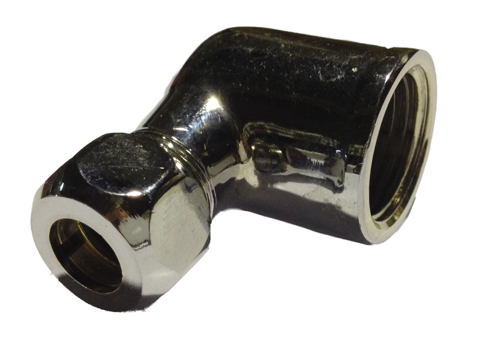 Chromed Elbow Female 1/2Fx10