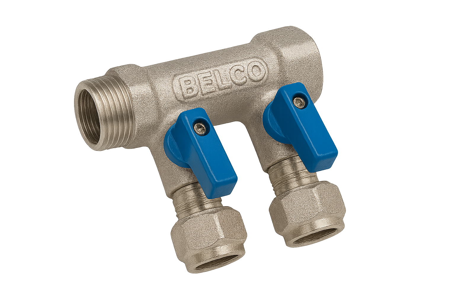 Forged Manifold 4/4 MxF 2 ways Blue