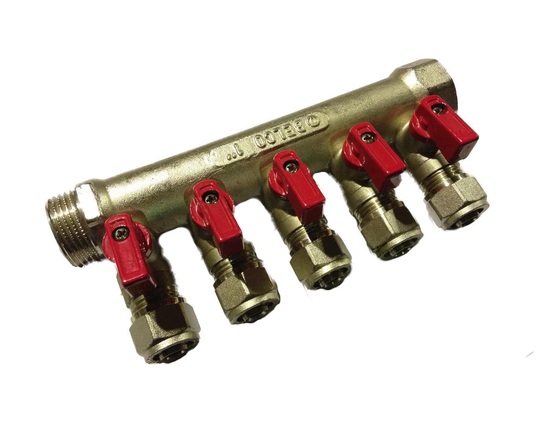 Forged Manifold 4/4 MxF 5 ways Red