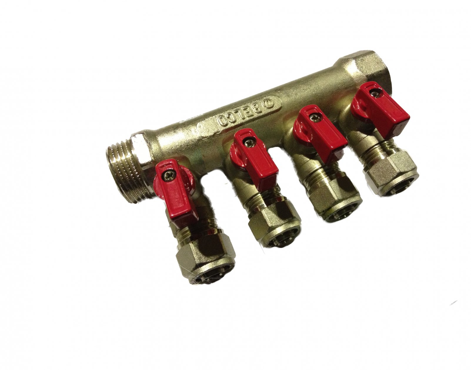 Forged Manifold 4/4 MxF 4 ways Red