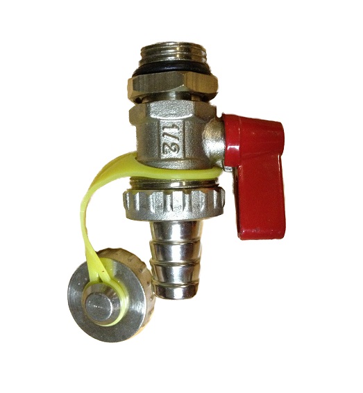 Drain Valve 1/2M x 3/4" Nickel Plated