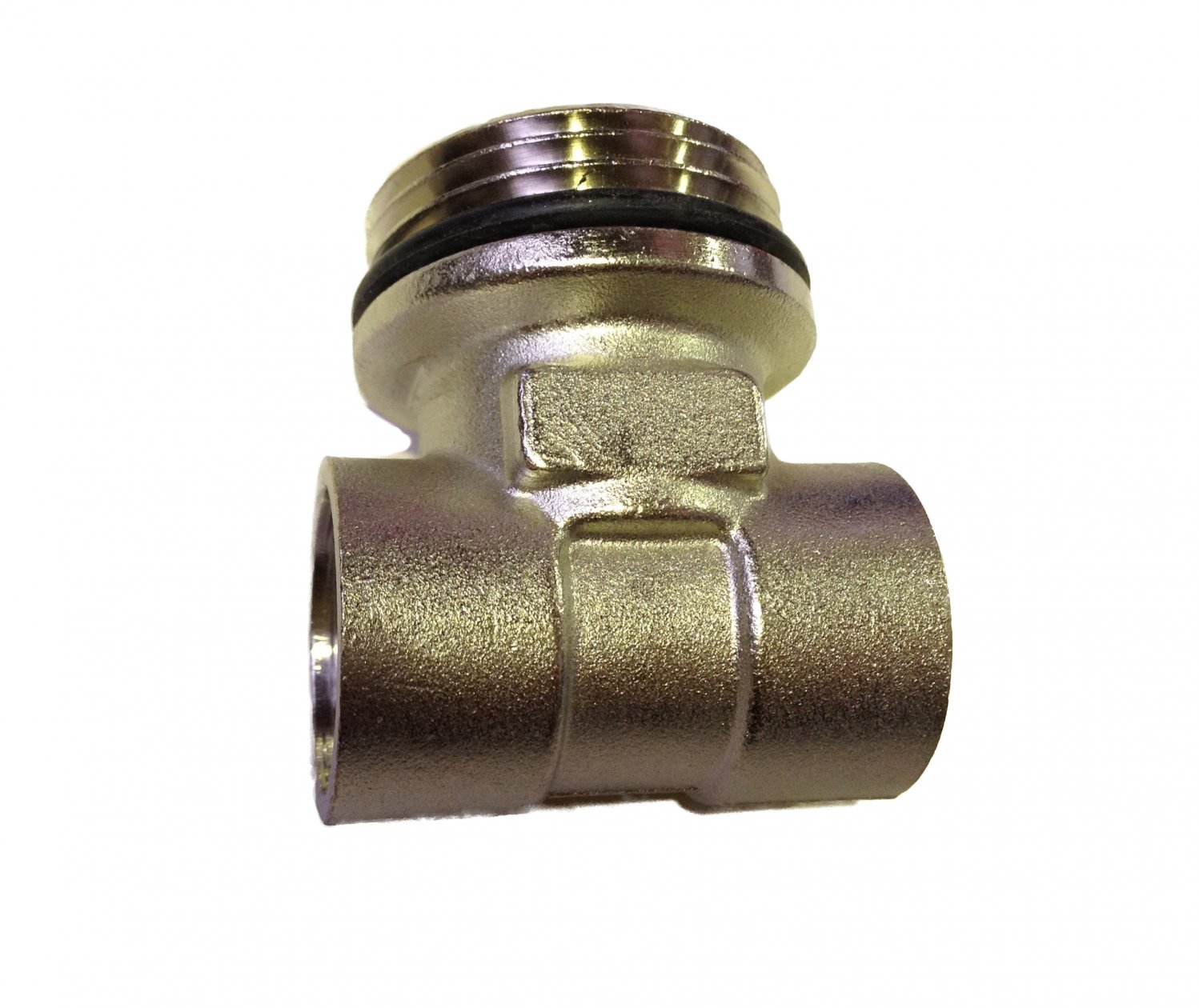Male End Tee 1/2F x 4/4M x 1/2F Nickel Plated
