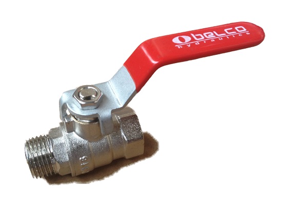 Ball Valve w/ Long Handle 3/4 MxF Red BELCO