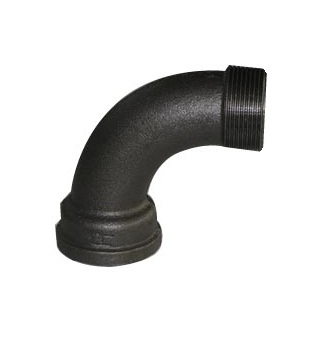 Malleable Iron Bend 90° 3/4Mx3/4F Black