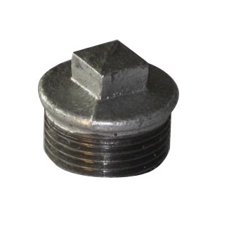 Malleable Iron Plug 1/2M Nickel